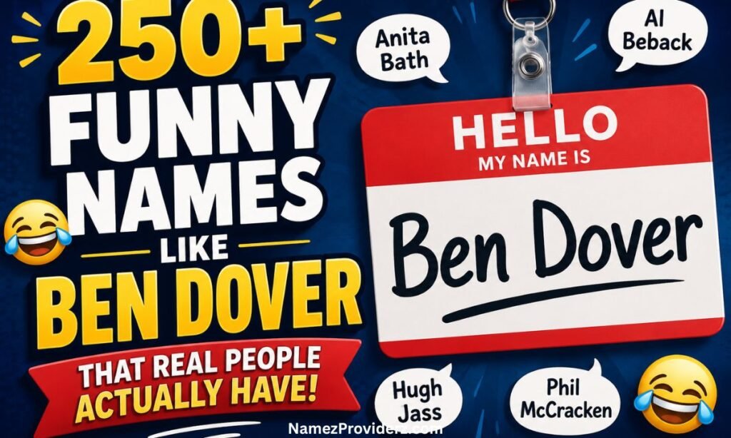 250+ Funny Names Like Ben Dover That Real People Actually Have
