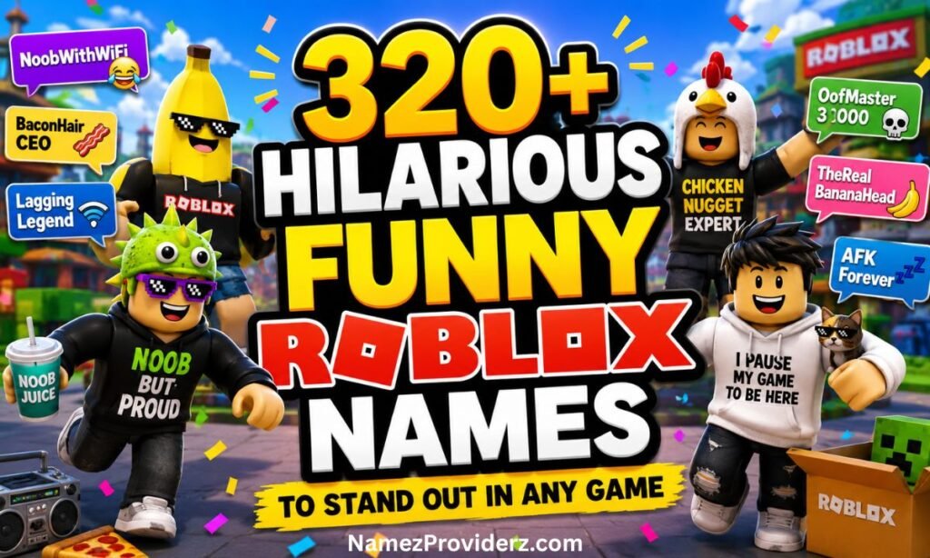 320+ Hilarious Funny Roblox Names to Stand Out in Any Game