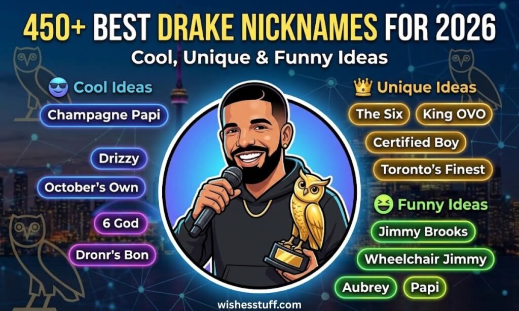 450+ Best Drake Nicknames Cool, Unique & Funny Ideas for 2026