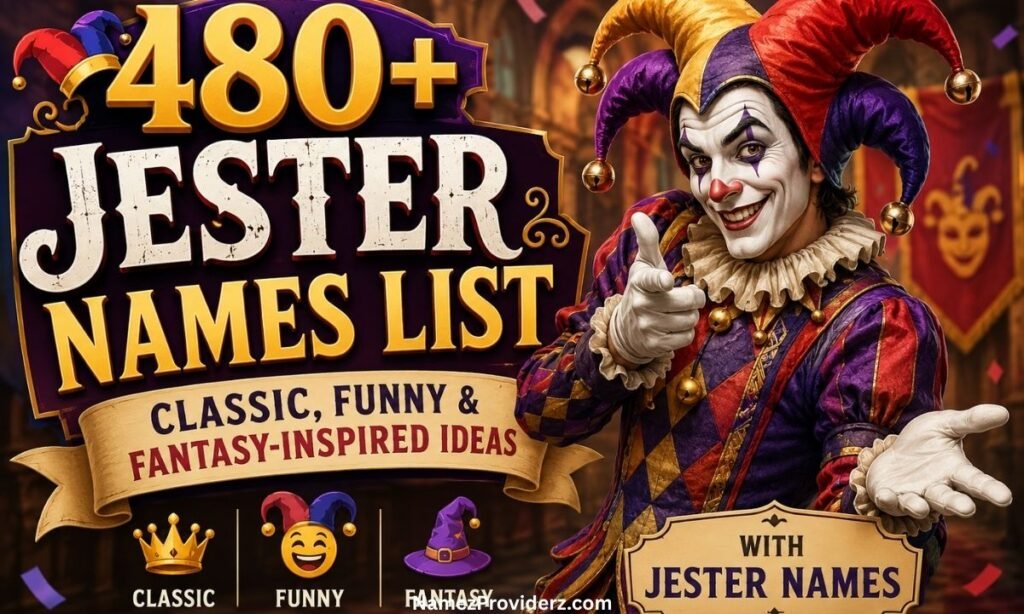 480+ Jester Names List: Classic, Funny & Fantasy-Inspired Ideas With Jester Names