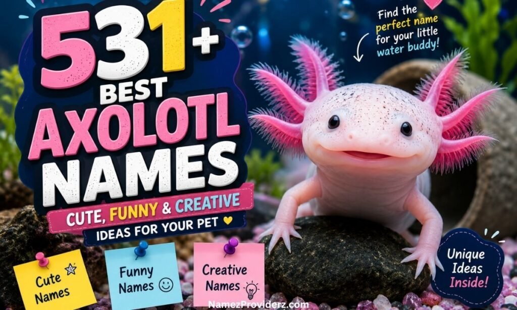 531+ Best Axolotl Names: Cute, Funny & Creative Ideas For Your Pet