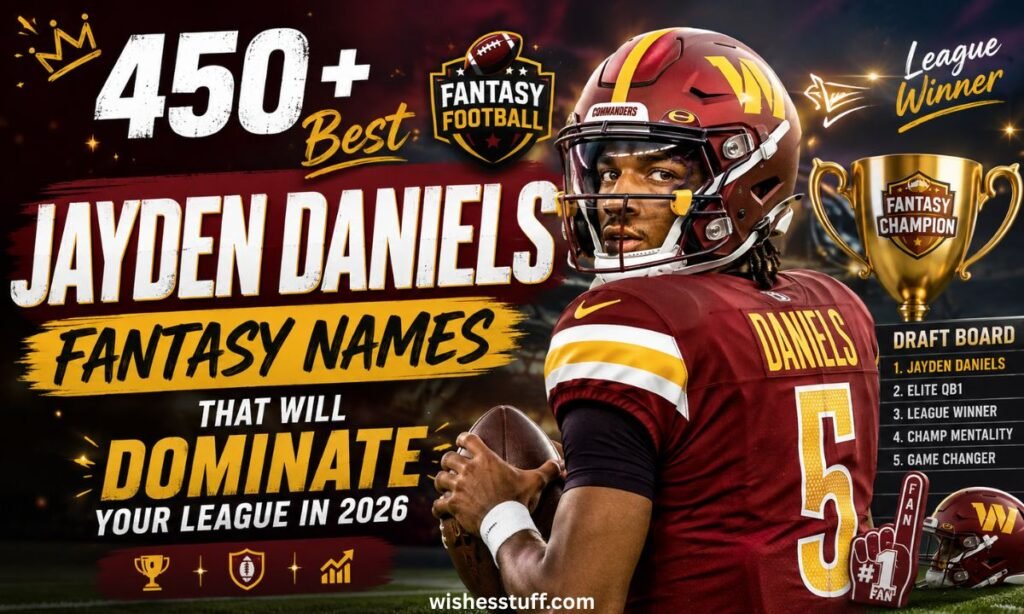 690+ Best Jayden Daniels Fantasy Names That Will Dominate Your League in 2026