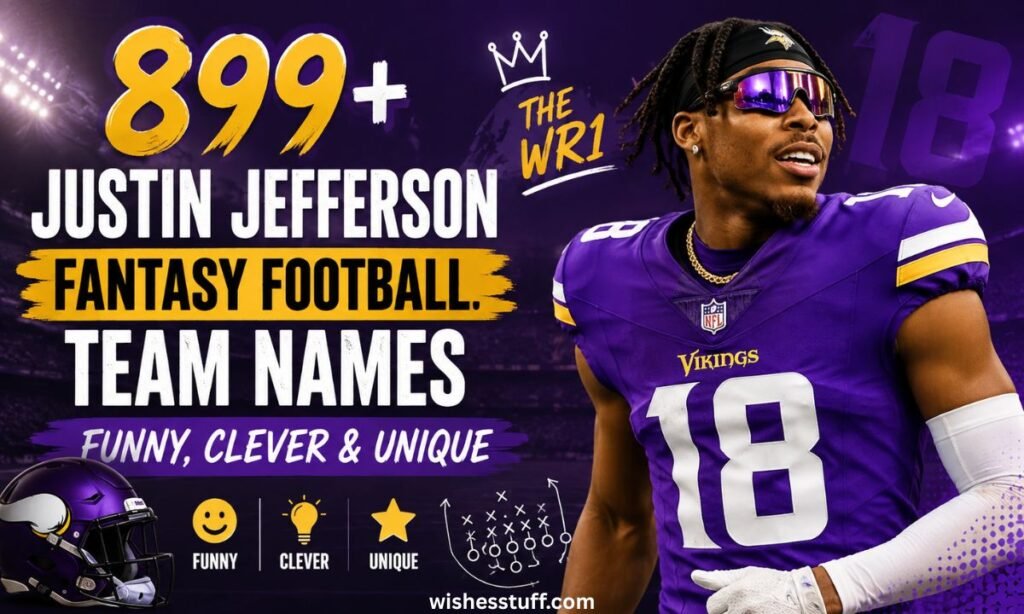 899+ Justin Jefferson Fantasy Football Team Names Funny, Clever & Unique