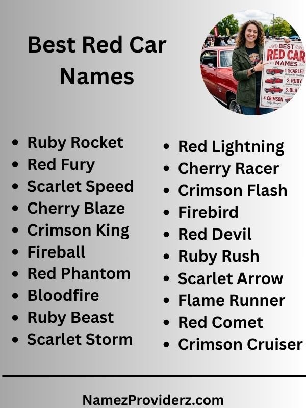 Best Red Car Names