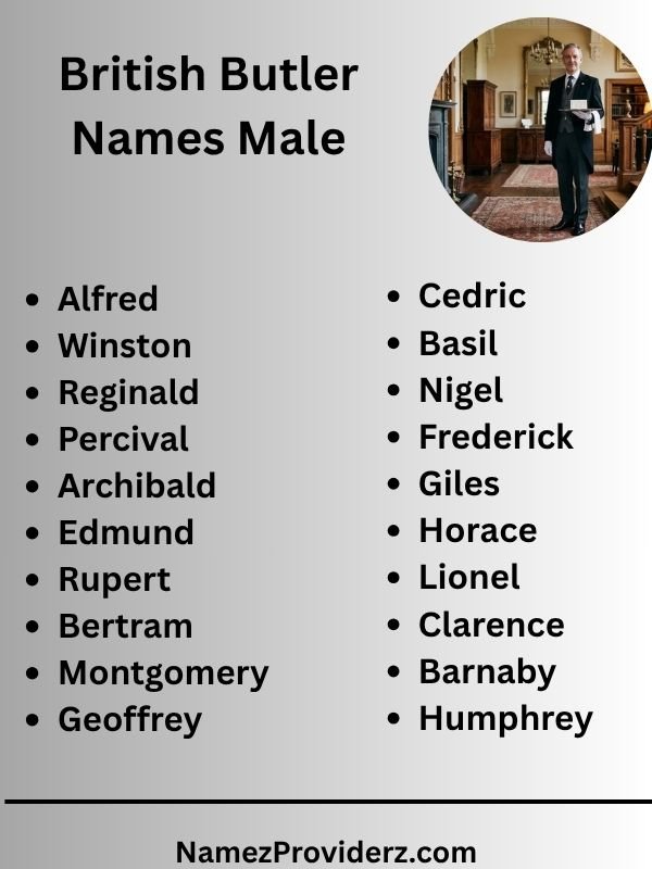 British Butler Names Male