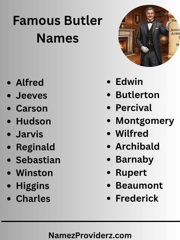 Famous Butler Names