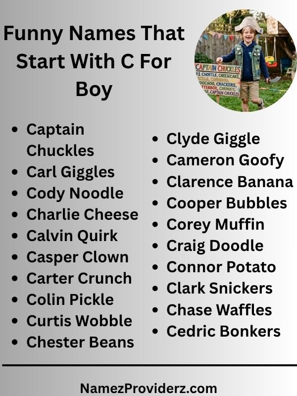 Funny Names That Start With C For Boy