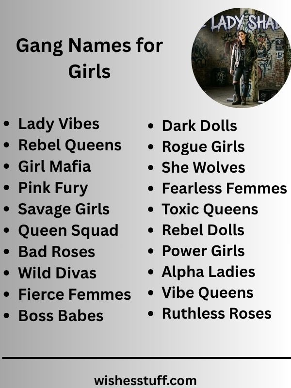 Gang Names for Girls