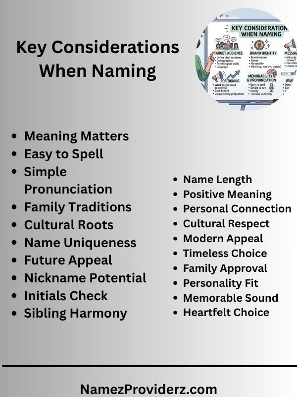 Key Considerations When Naming
