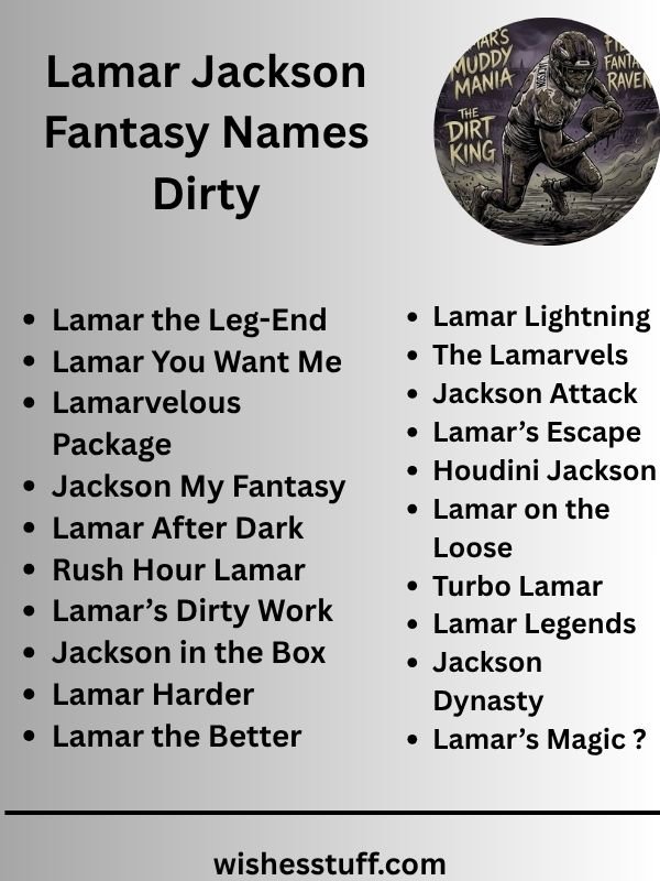 Lamar Jackson Fantasy Names Dirty
