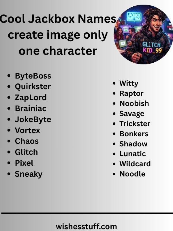 Cool Jackbox Names