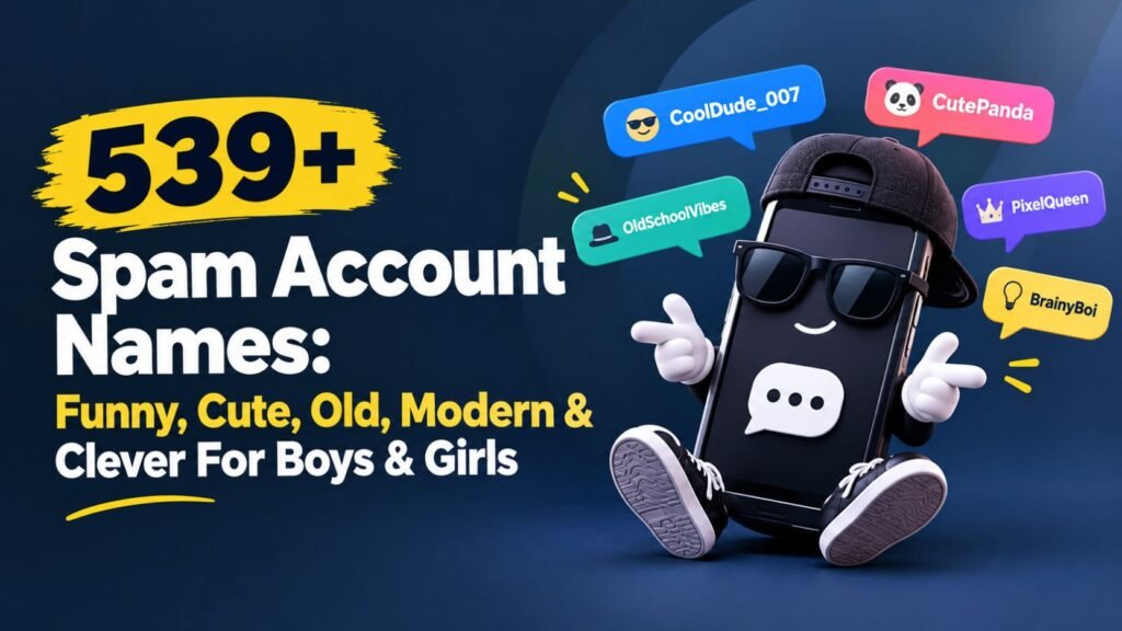 539+ Spam Account Names: Funny, Cute, Old, Modern & Clever For Boys & Girls