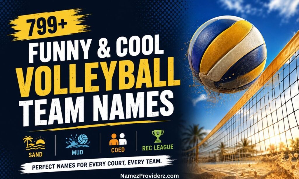 799+ Funny & Cool Volleyball Team Names: Sand, Mud, Coed, Rec League