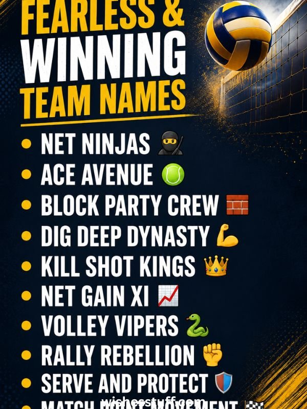 Fearless & Winning Team Names