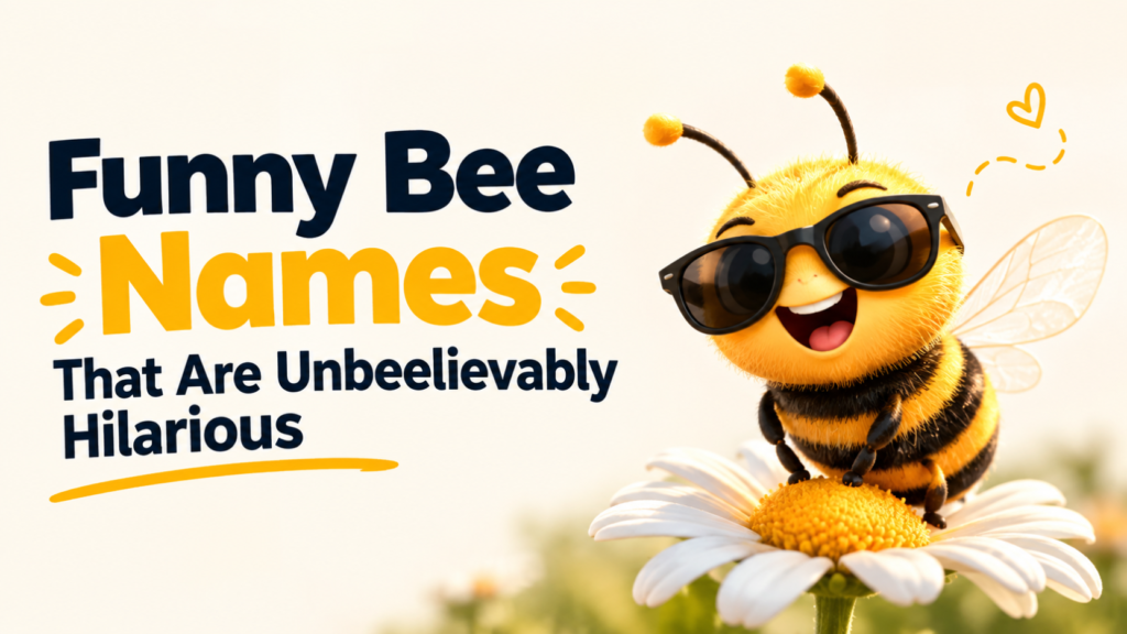 280+ Funny Bee Names So Sweet And Silly Your Hive Will Go Wild