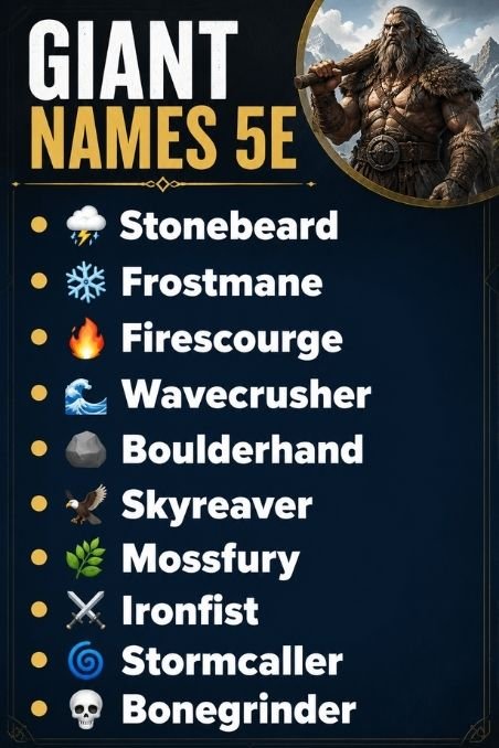 Giant Names 5e
