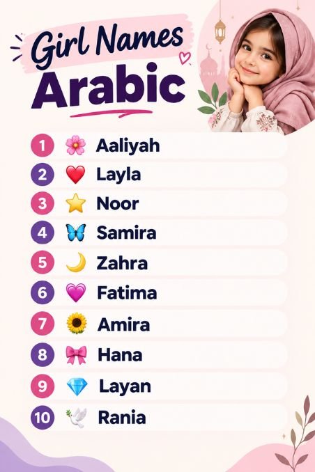 Girl Names Arabic