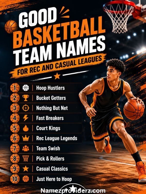 Good Basketball Team Names For Rec And Casual Leagues