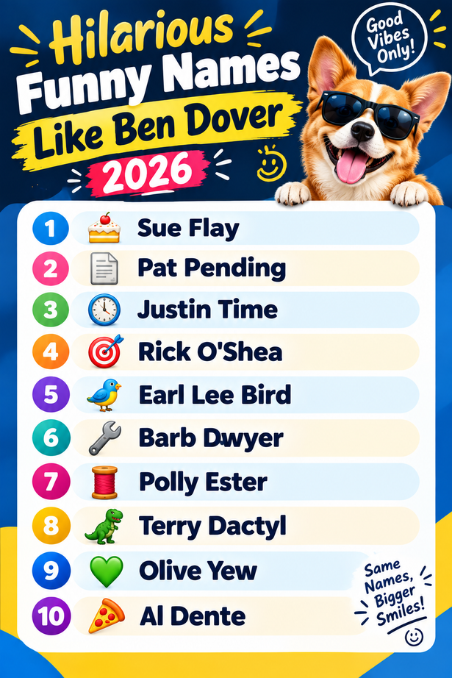 Funny Names Like Ben Dover 2026