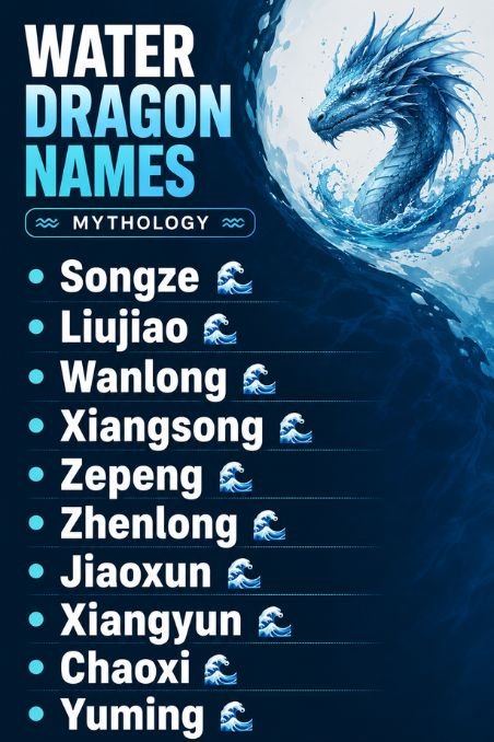 Water Dragon Names Mythology
