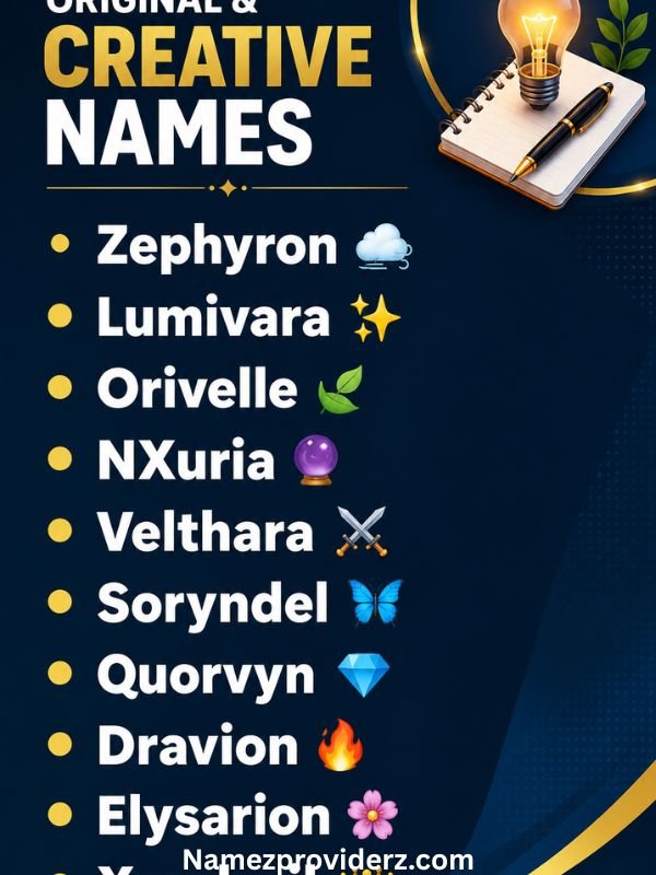 Original & Creative Names
