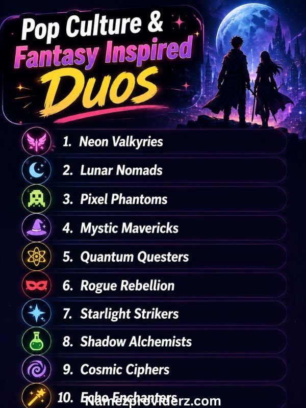 Pop Culture & Fantasy Inspired Duos