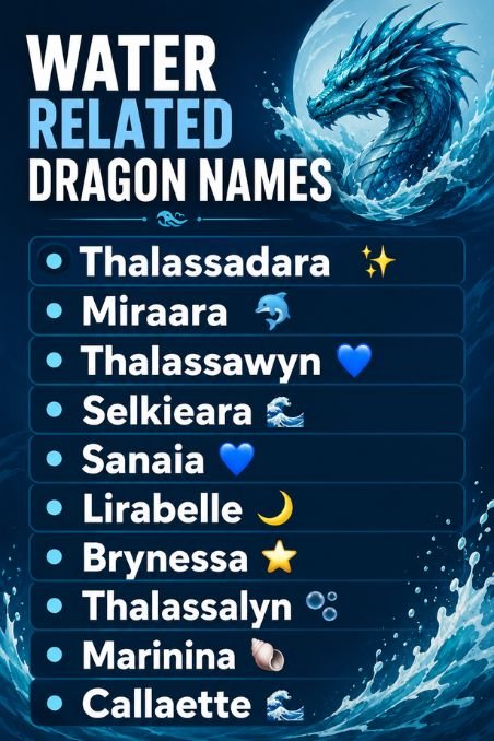 Water Related Dragon Names