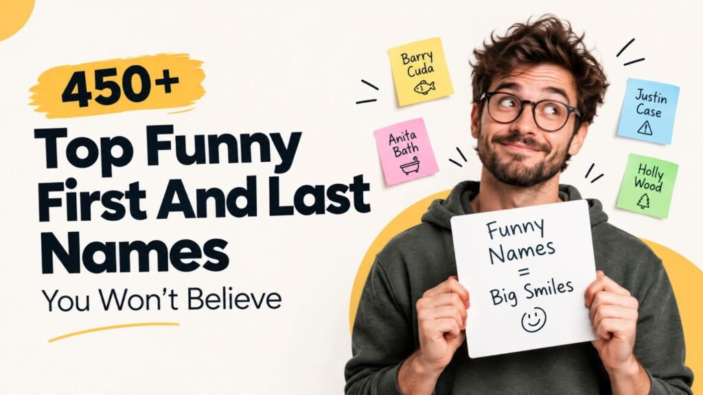 450+ Top Funny First And Last Names You Won't Believe