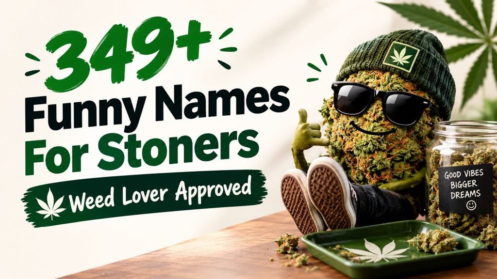 349+ Funny Names For Stoners Weed Lover Approved