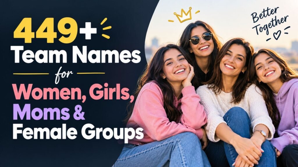 449+ Team Names for Women, Girls, Moms & Female Groups