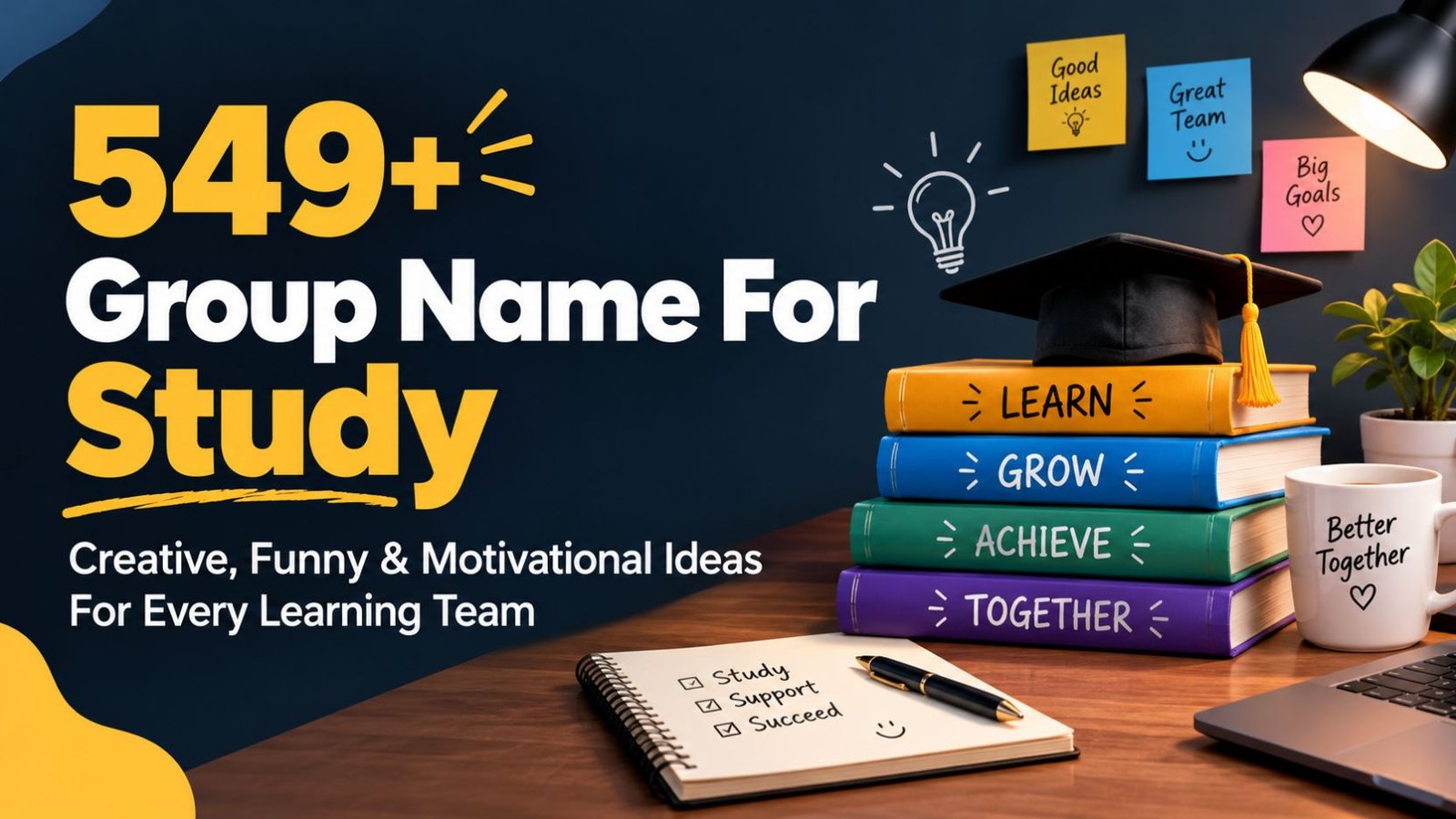 549+ Group Name For Study: Creative, Funny & Motivational Ideas For Every Learning Team