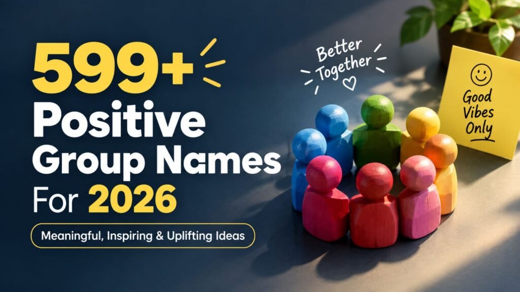 599+ Positive Group Names For 2026 (Meaningful, Inspiring & Uplifting Ideas)