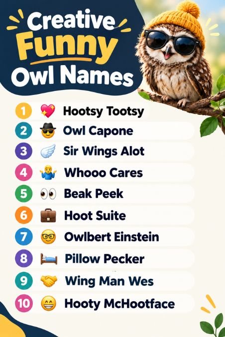 Creative Funny Owl Names