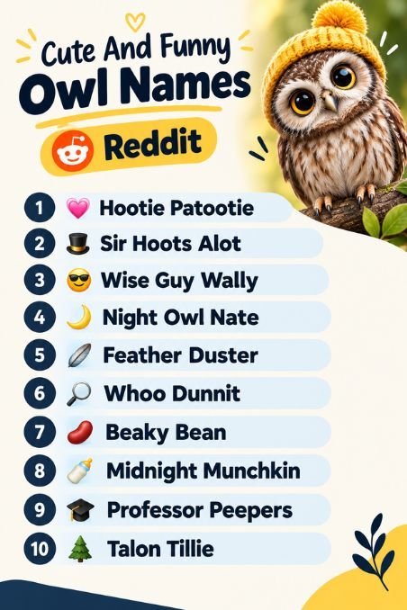 Cute And Funny Owl Names Reddit