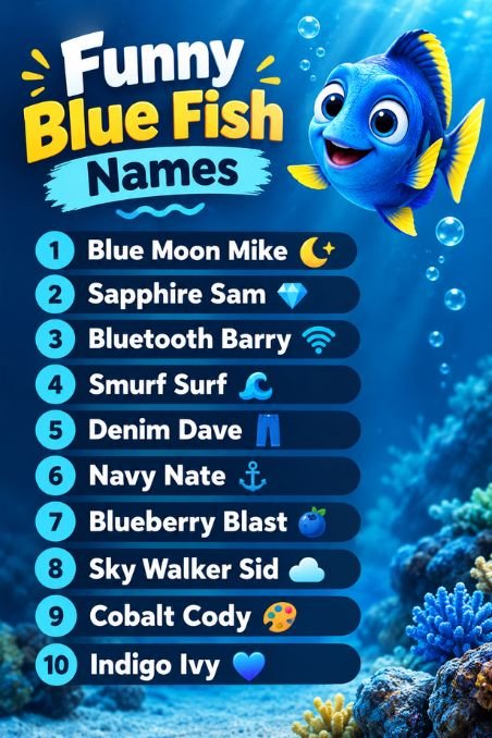 Funny Blue Fish Names
