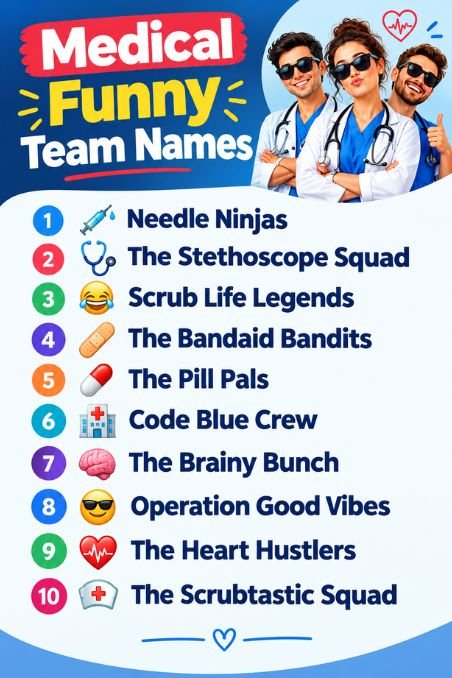 Medical Funny Team Names