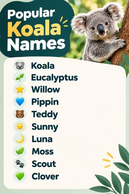 Popular Koala Names