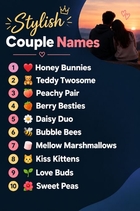 Stylish Couple Names